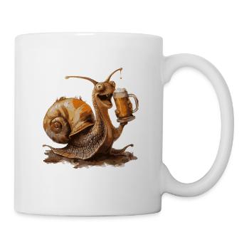 Snail Beer Funny - Mug - white - Right