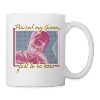 Paused My Game – Retro Gamer Vibes - Mug - white - Right