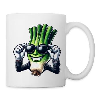 Cool Spring Onion Cartoon Comic Style - Mug - white - Right