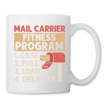 Mail Carrier Fitness Program Postal Worker Mail - Mug - white - Right