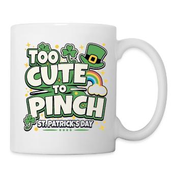 Trop mignon pour être pincé SAINT-PATRICK - Mug blanc - blanc - Droite