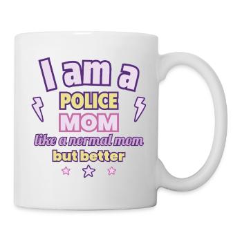 Mama Polizistin, Muttertagsgeschenk - Tasse - Weiß - Rechts