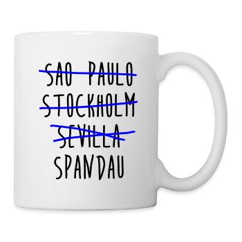 Sao Paulo Stockholm Sevilla Spandau Berlin Bezirk - Tasse - Weiß - Rechts