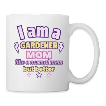 Jardinier Maman, Cadeau de Fête des Mères, Jardin - Mug blanc - blanc - Droite