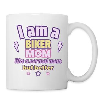Biker Mom, Gift Mother's Day, Motorcycle - Mug - white - Right