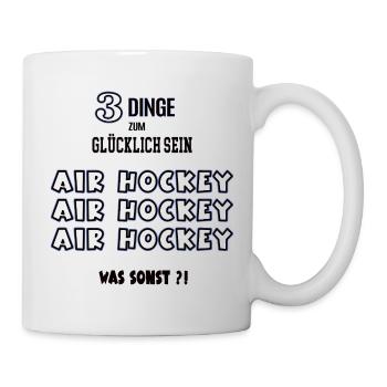 Air Hockey Was Sonst Spieler Liebhaber Airhockey - Tasse - Weiß - Rechts