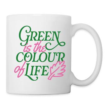 Green is the Colour of Life - Mug - white - Right