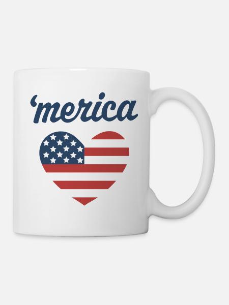 "Merica - Tasse - Weiß