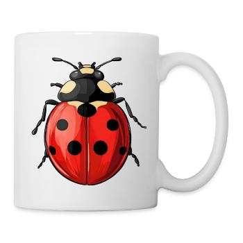 Marienkäfer - Tasse - Weiß - Rechts