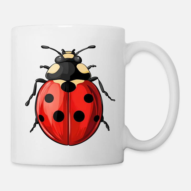 Marienkäfer - Tasse - Weiß