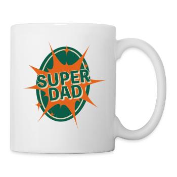 Super Dad Comic Style Design - Mug - white - Right