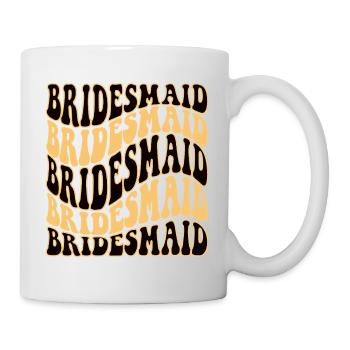 BRiIDEesmaid - Demoiselle d’honneur or - Mug blanc - blanc - Droite
