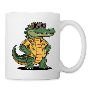 Alligator Funny Summer - Mug - white - Right