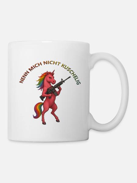 Nicht Kuschelig - Tasse - Weiß