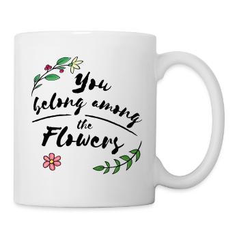 Flowers - Tasse - Weiß - Rechts