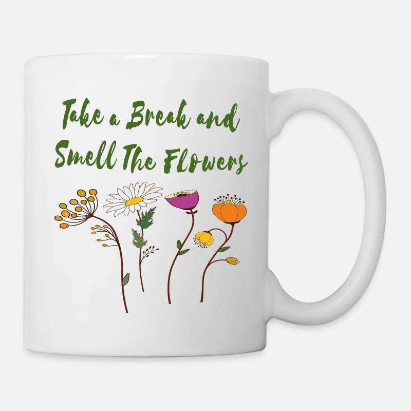 Flowers - Tasse - Weiß