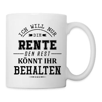 Décision sur les régimes de retraite - Mug blanc - blanc - Droite