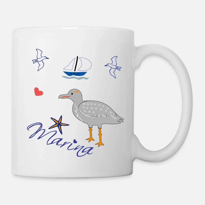 Maritim Marina Urlaub - Tasse - Weiß