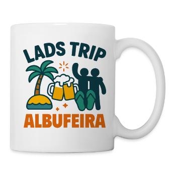 Lads Trip Albufeira Party Shirt - Mug - white - Right