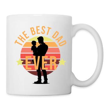 Best Dad Ever. Tolles Geschenk für den Vater. - Tasse - Weiß - Rechts