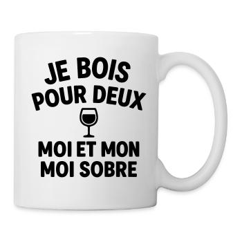 Humour Duo Moi Et Moi - Mug blanc - blanc - Droite