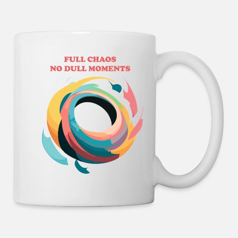 Spirale abstraite du chaos - Mug blanc - blanc