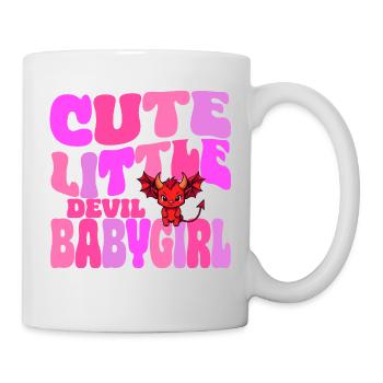 Babygirl - Cute Little Babygirl Devil - Mug - white - Right