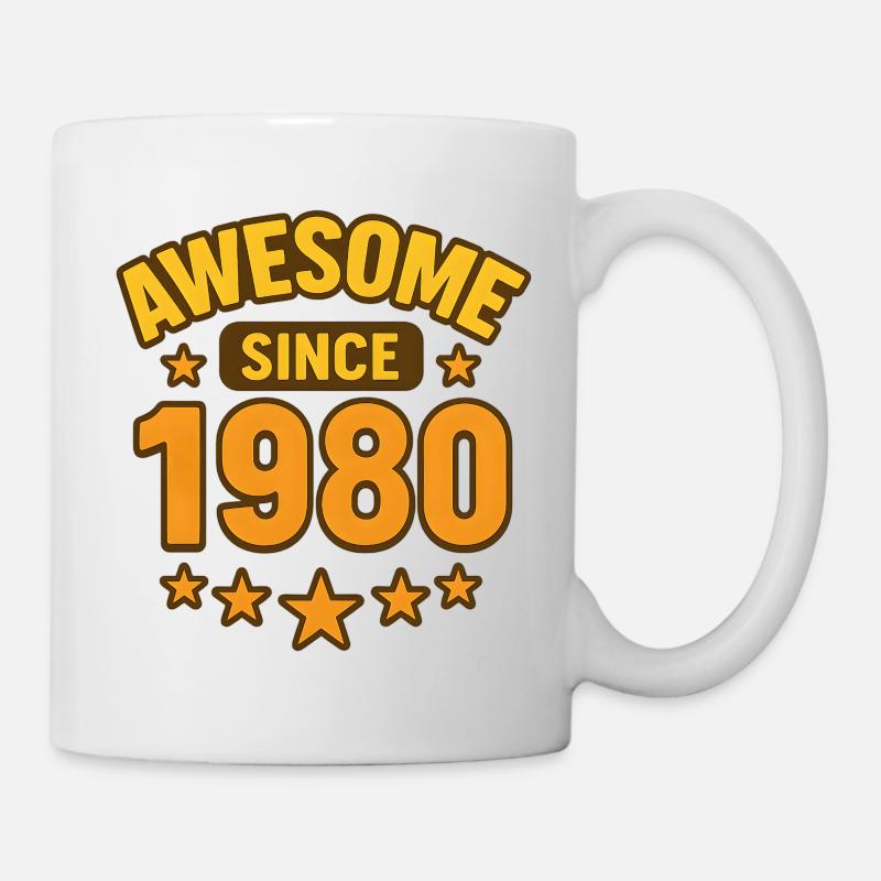 Génial depuis 1980 - Mug blanc - blanc