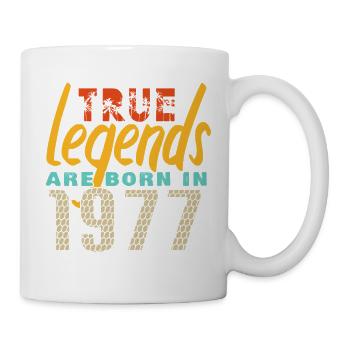 The True Legends were born in 1977. Year 2025. - Mug - white - Right