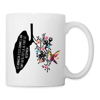 Quote design t-shirt - Mug - white - Right