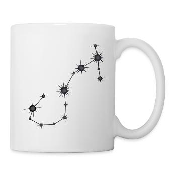 Scorpio Star Constellation Zodiac Sign Black Gray - Mug - white - Right