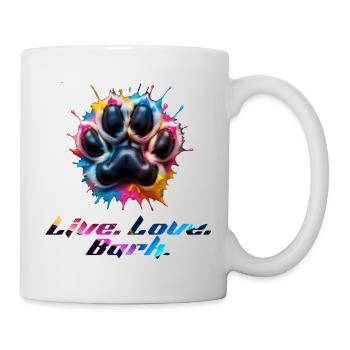 Colorful Paw with Emotions - Mug - white - Right