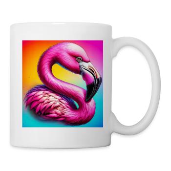 Flamingo - Tasse - Weiß - Rechts