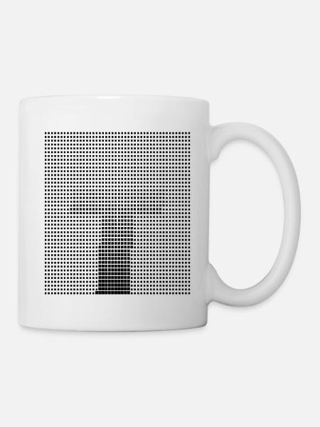 Buchstabe T - Tasse - Weiß