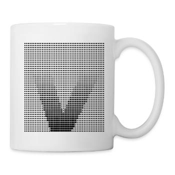 Lettre v - Mug blanc - blanc - Droite
