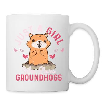 Just A Girl Who Loves Groundhogs Animal Rodent - Mug - white - Right