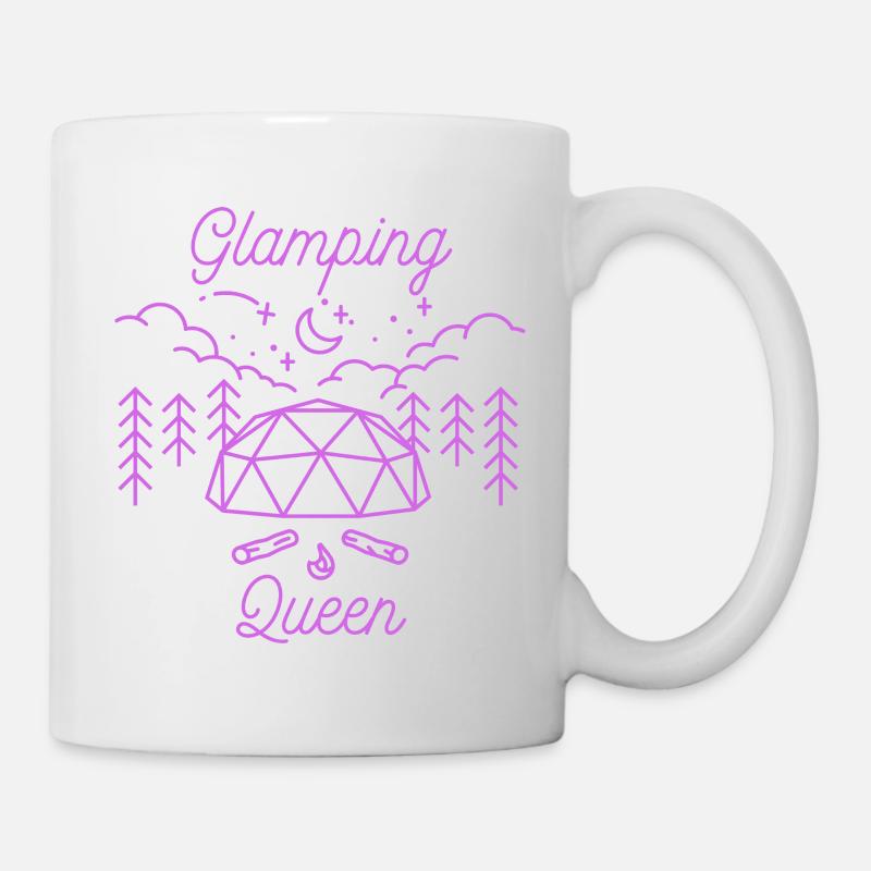Reine du glamping - Mug blanc - blanc