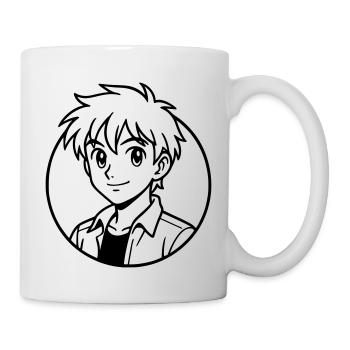 MANGA FÜR MÄNNER - Tasse - Weiß - Rechts