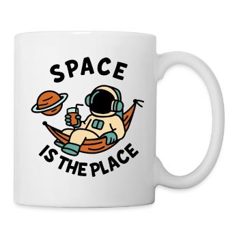 Explorer de l’espace astronaute design relaxant - Mug blanc - blanc - Droite