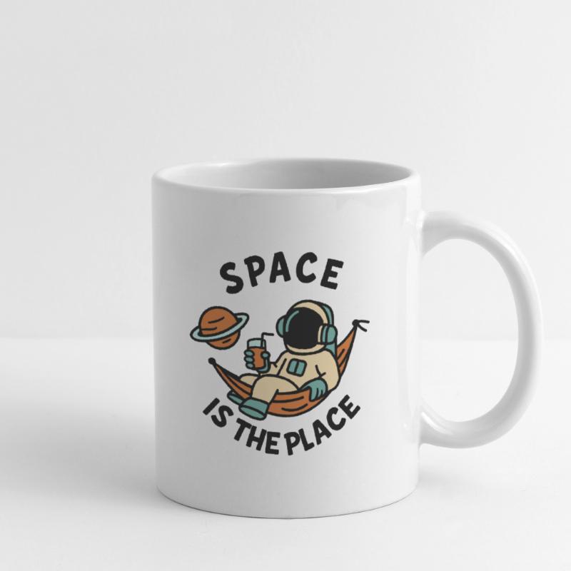 Explorer de l’espace astronaute design relaxant Mug blanc