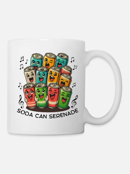 Soda Can Choir Serenade - Mug - white