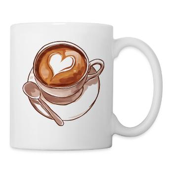 Cup Of Coffee Watercolor - Mug - white - Right