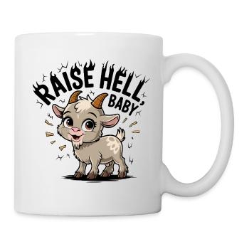 Cuddly baby goat motif.Raise Hell - Mug - white - Right