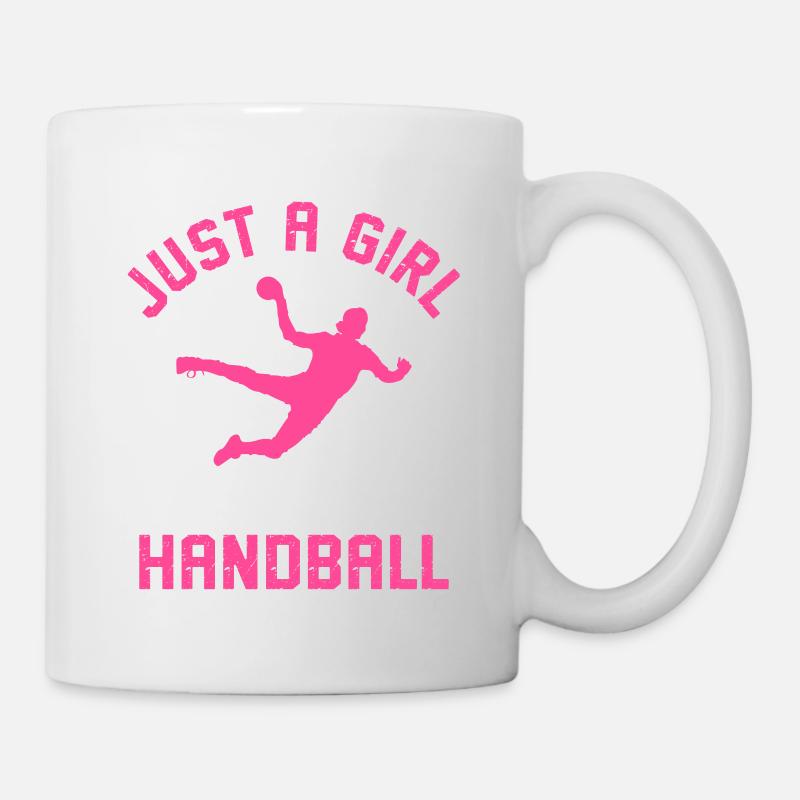 Juste une fille qui aime le handball - Mug blanc - blanc