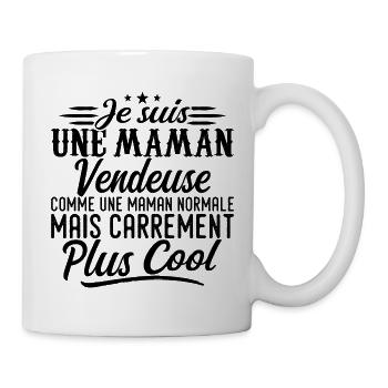 Mother Saleswoman: normal, but more badass - Mug - white - Right