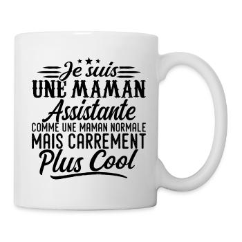Assistant Mom: normal, but more badass - Mug - white - Right