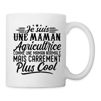 Bäuerin: Normal, aber knallharter - Tasse - Weiß - Rechts