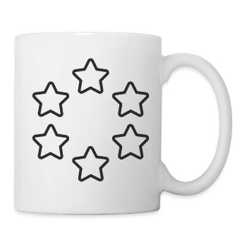 Six Stars Circle Icon – Quality and Excellence Sym - Mug - white - Right