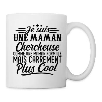 Forscher-Mama: Normal, aber knallharter - Tasse - Weiß - Rechts