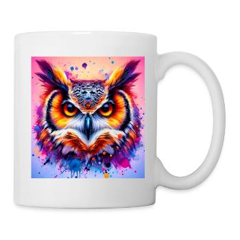 Eule - Tasse - Weiß - Rechts